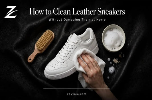 How to clean white leather sneakers at home without damage