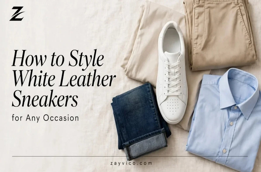 Styling white leather sneakers for any occasion
